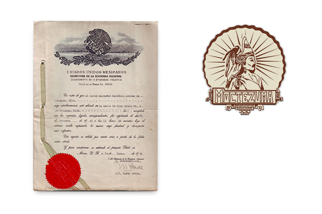 Certificado de marca Chocolatera Moctezuma